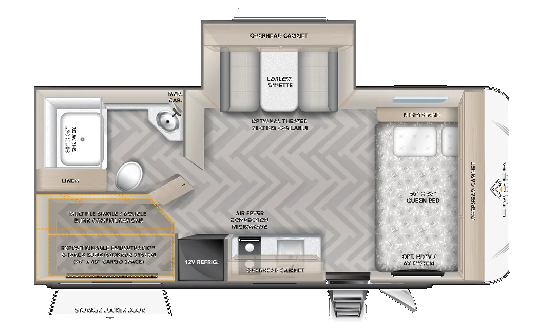 Ember RV E-Series 19ETS floor plan