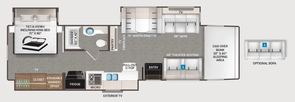 Thor Motor Coach Inception 38FX floor plan
