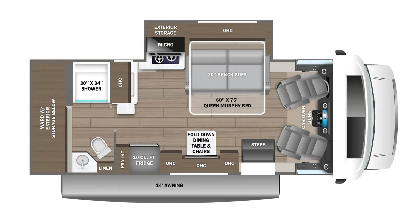 2026 Jayco Melbourne Prestige 25MP - Floor plan