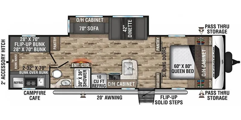 Venture RV Stratus SR291VQB floor plan