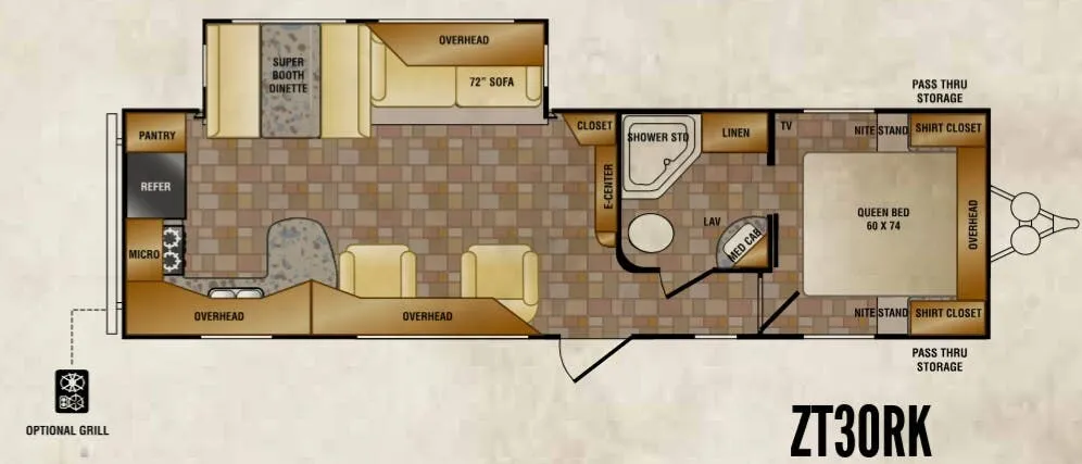 CrossRoads Zinger ZT30RK floor plan