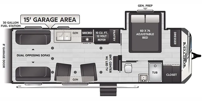 Keystone Raptor Carbon 26 floor plan