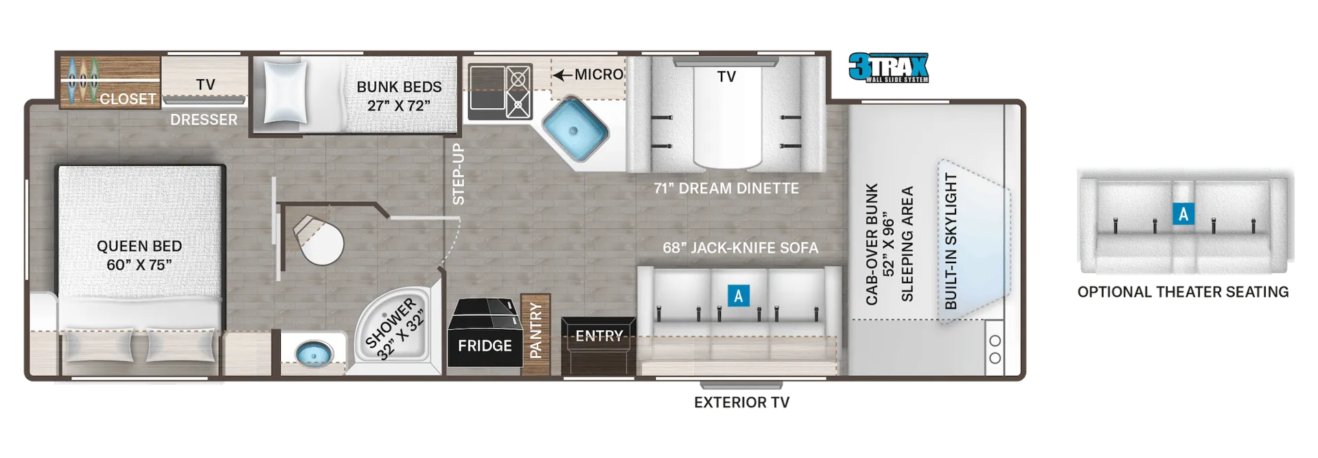 Thor Motor Coach Quantum LF31 floor plan