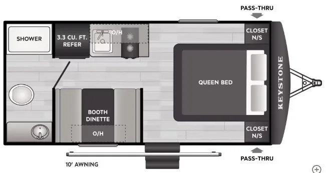2026 Keystone Springdale Mini 1700FQ floor plan