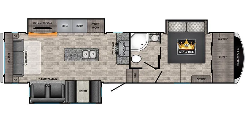 CrossRoads Volante VL325RL floor plan