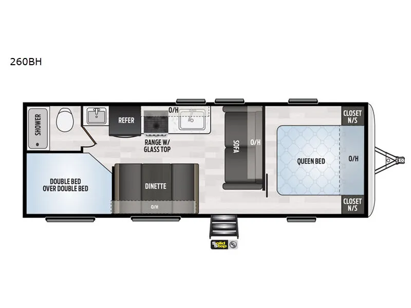 2020 Keystone Springdale 260BH - Floor plan