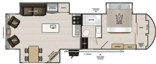 Forest River Wildwood Heritage Glen 286RL floor plan