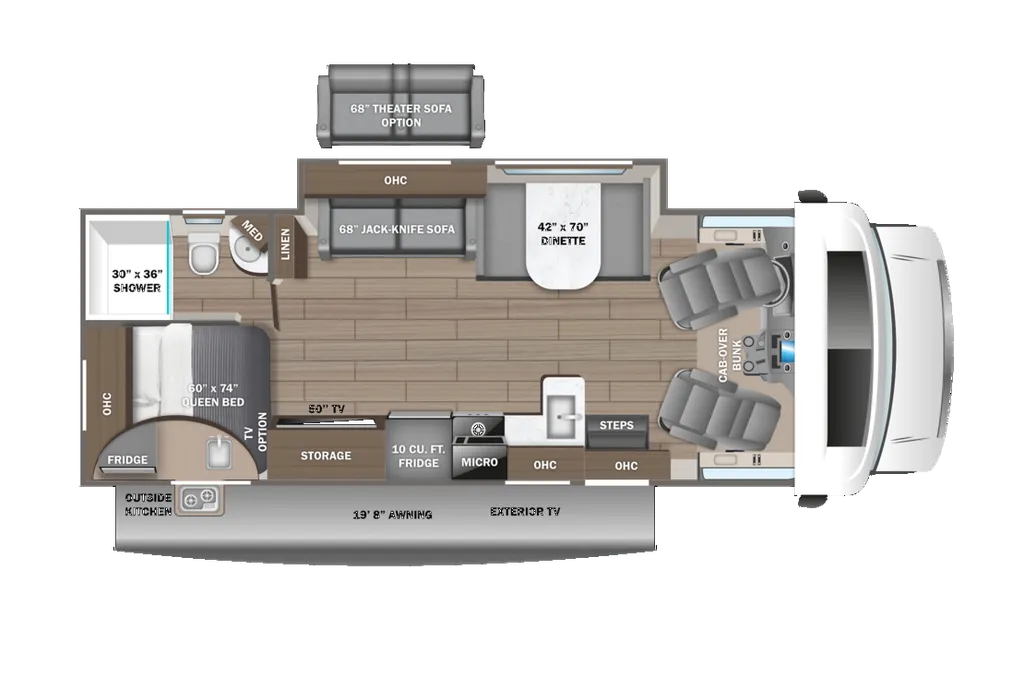 2026 Entegra Coach Odyssey 25R floor plan