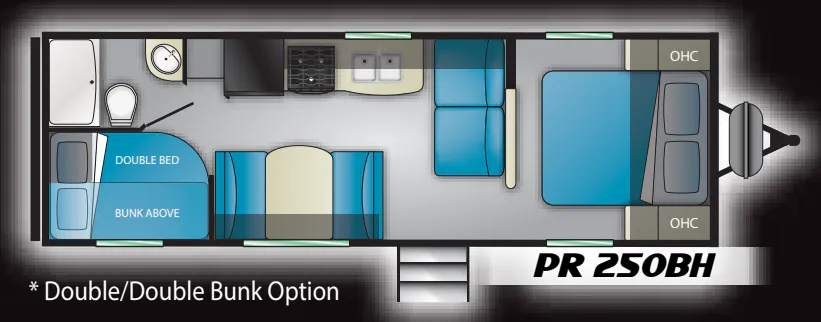 Heartland Prowler 250BH floor plan