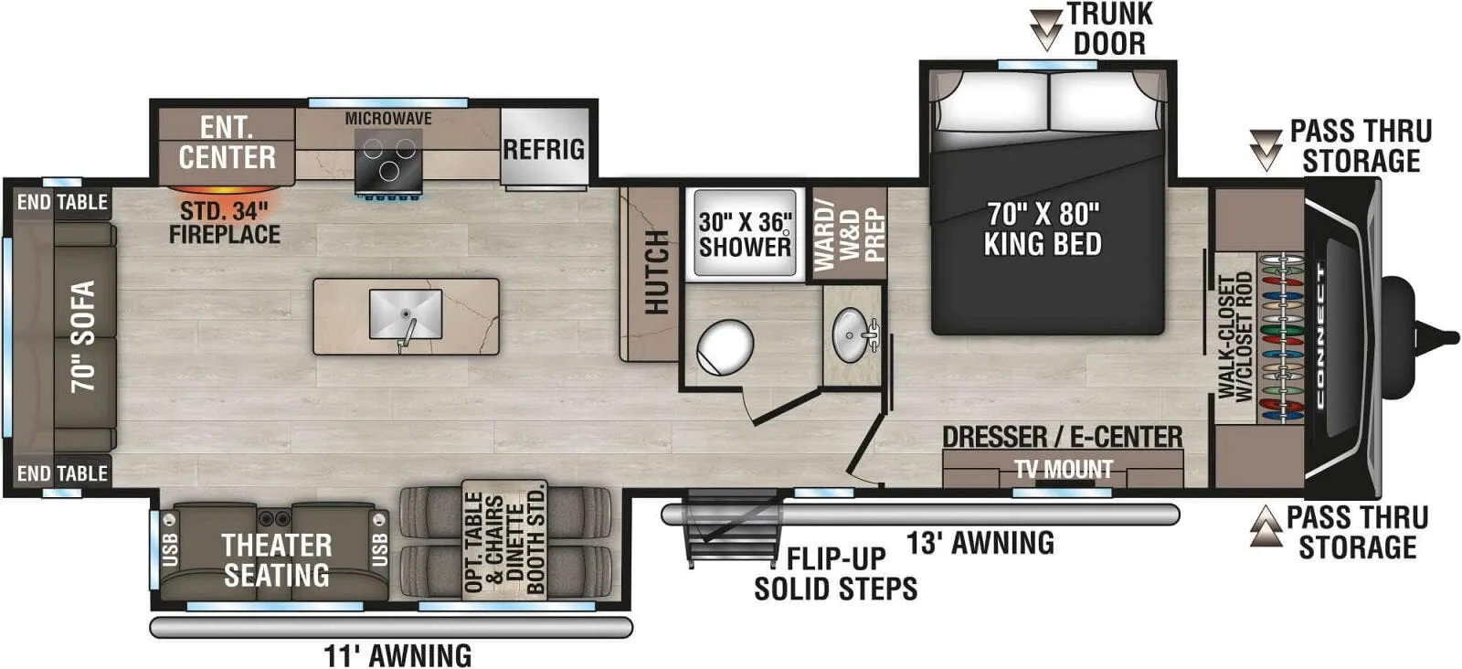 K-Z Connect C313MK floor plan