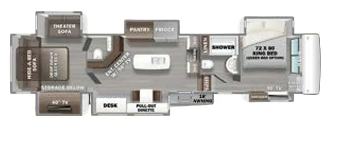 Forest River RiverStone 442MC floor plan