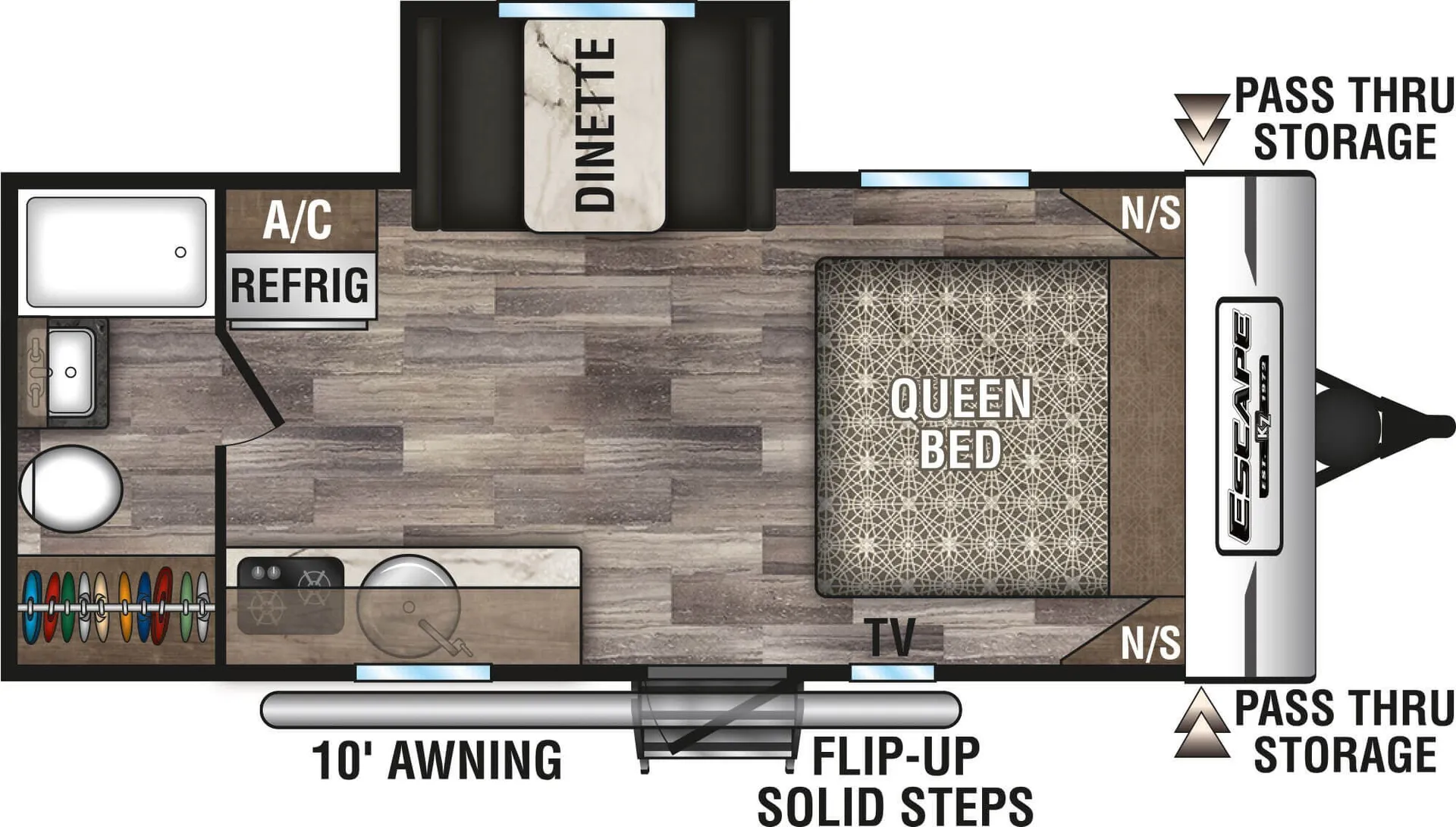 K-Z Escape E181RB floor plan