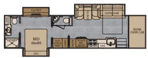 2022 Renegade RV Classic 41CRB floor plan