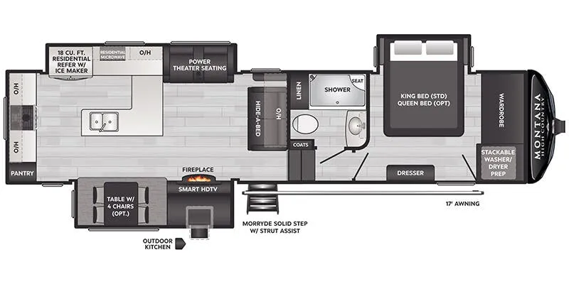2025 Keystone Montana High Country 325RK - Floor plan