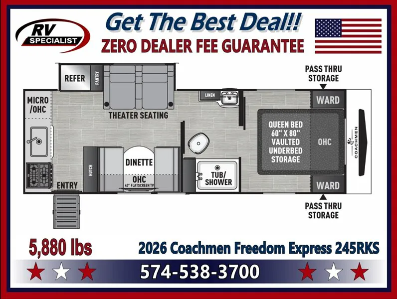 2026 Coachmen Freedom Express Ultra Lite 245RKS - Photo 3