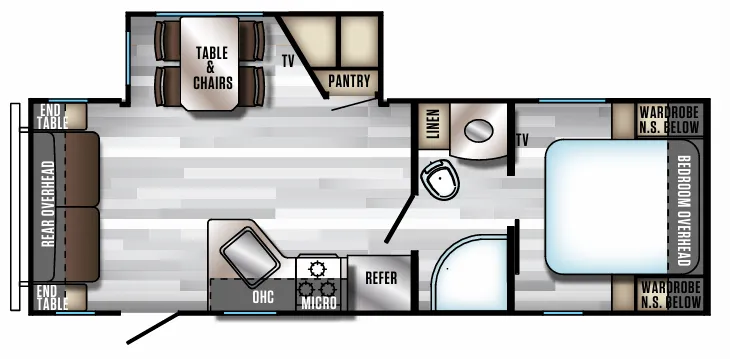 Forest River Cherokee Alpha Wolf 23RD-L floor plan