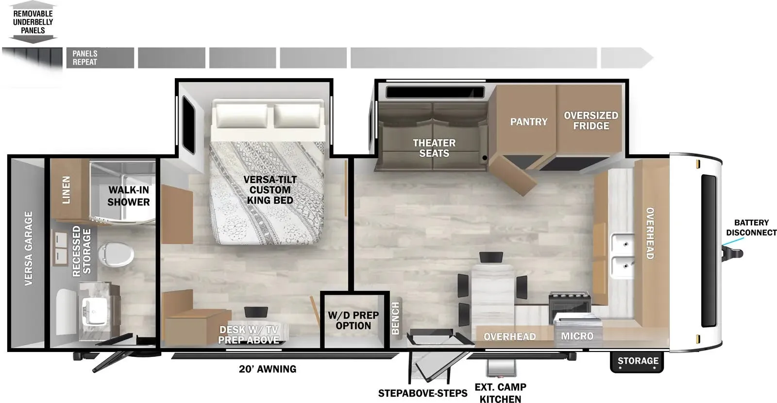 Forest River Salem 28FKG floor plan