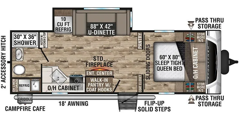 2022 Venture RV SportTrek ST241VMS - Floor plan