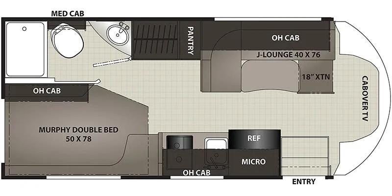 Coachmen Cross Trail Transit 21XG floor plan