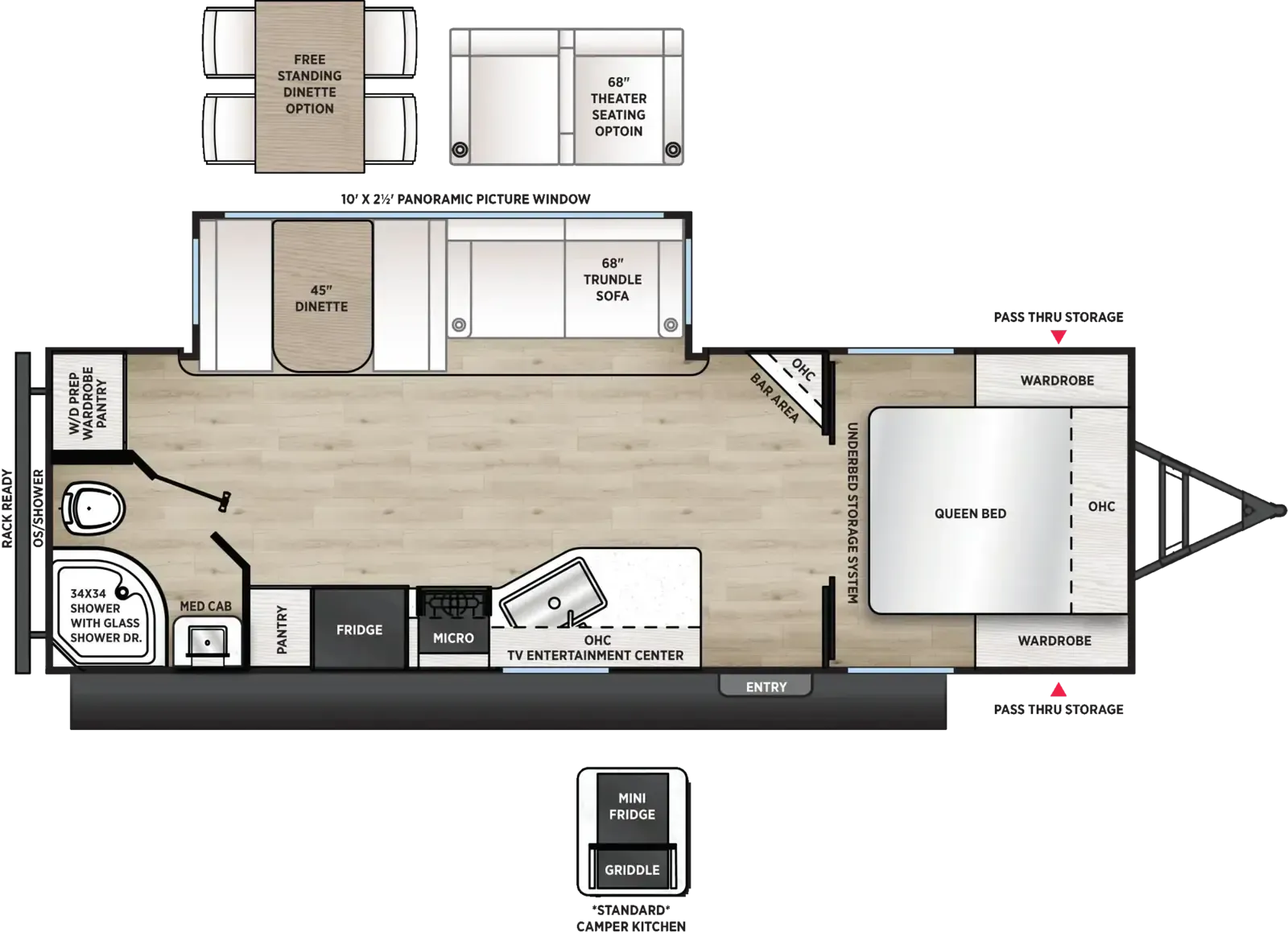 Coachmen Catalina Legacy Edition 243RBS floor plan