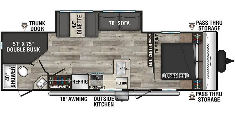 K-Z Sportsmen SE 261BHKSE floor plan