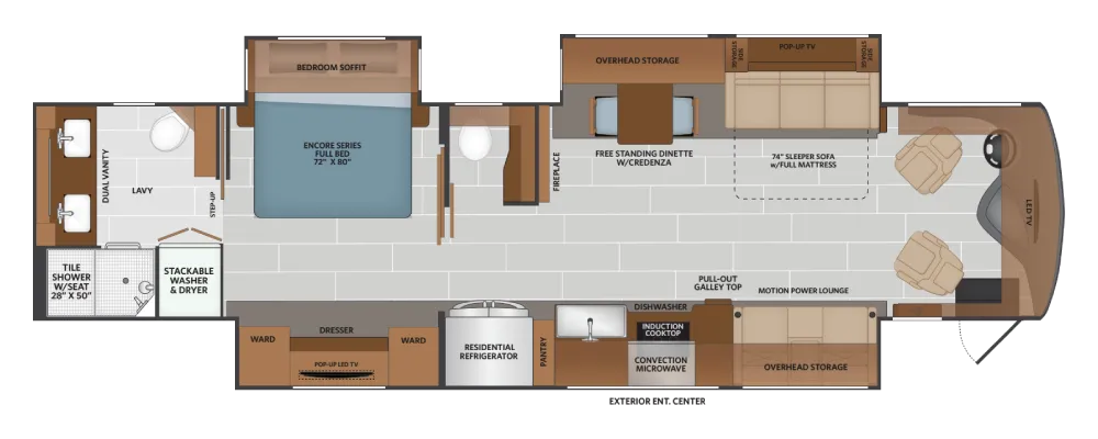 2026 Fleetwood Palisade 40H floor plan