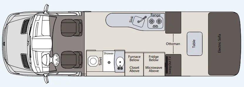 Pleasure-Way Plateau TS BASE floor plan