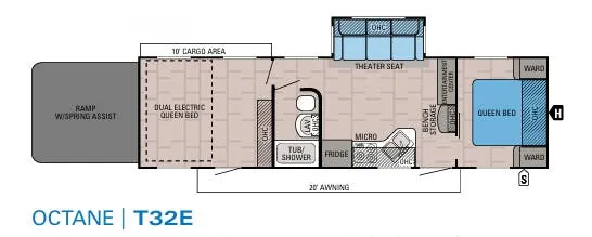 Jayco Octane T32E floor plan