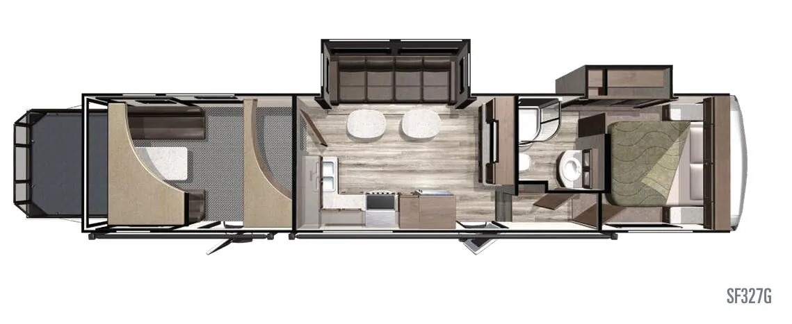 Highland Ridge Silverstar THX SF327G floor plan