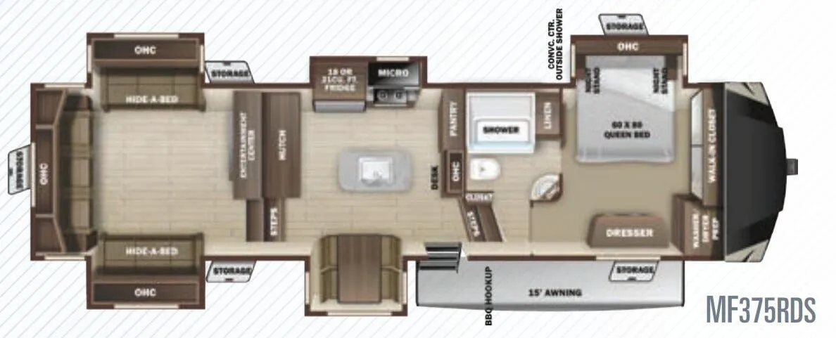 Highland Ridge Mesa Ridge MF375RDS floor plan