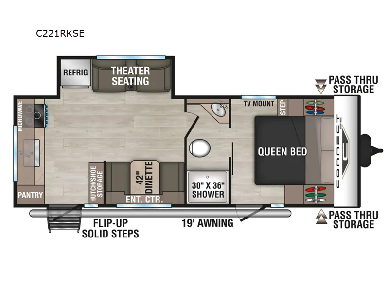 2026 K-Z Connect SE C221RKSE - Floor plan