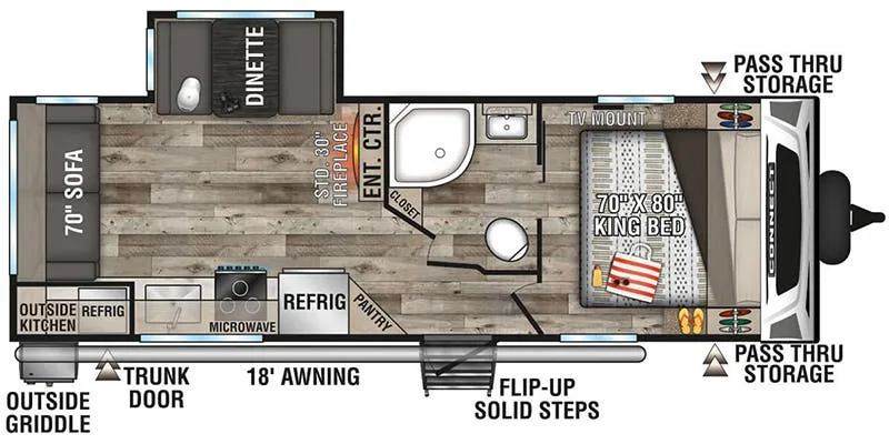 K-Z Connect C241RLK floor plan