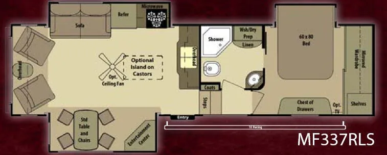 Highland Ridge Mesa Ridge MF337RLS floor plan
