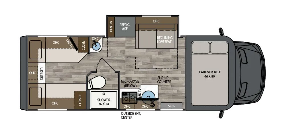 2026 Renegade RV Vienna 25TBC - Floor plan