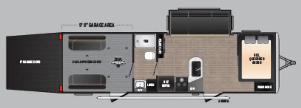 Keystone Impact Vapor Lite 28V floor plan