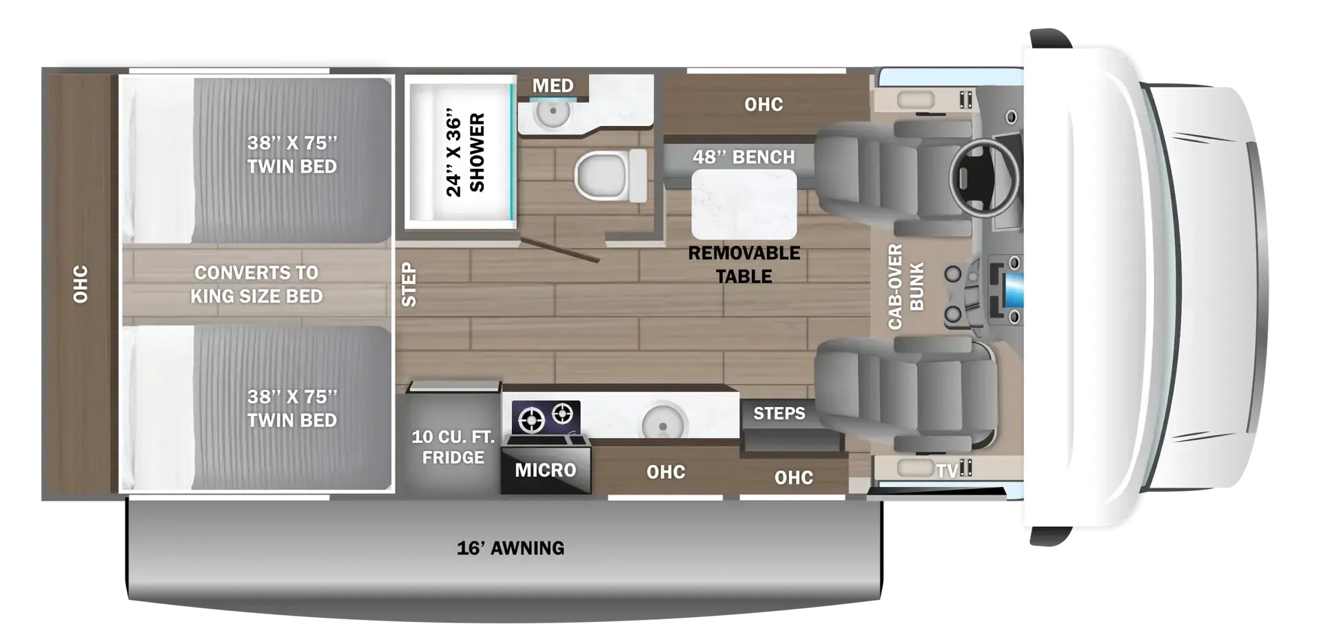 Entegra Coach Odyssey SE 22T floor plan