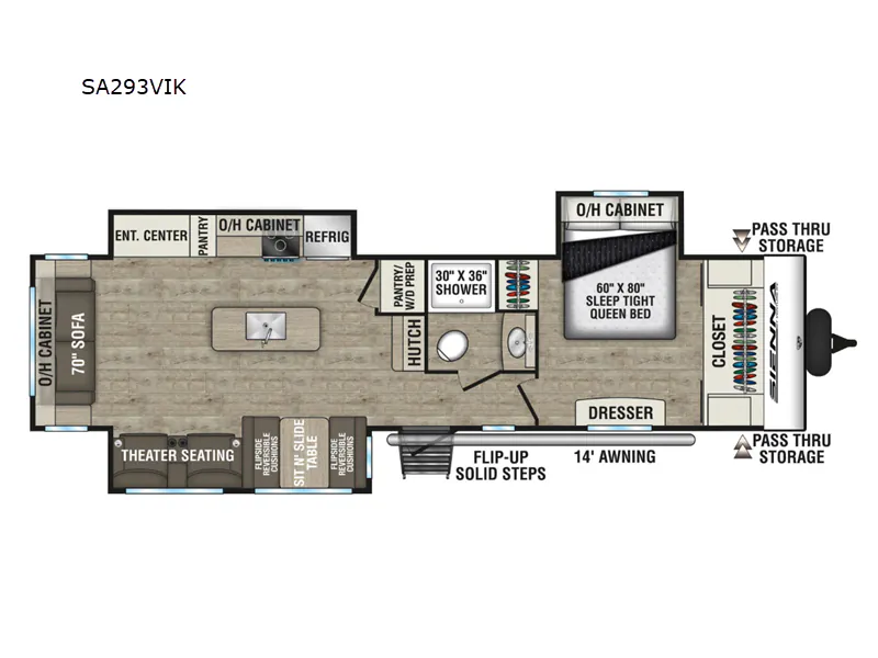2025 Venture RV Sienna SA293VIK - Floor plan