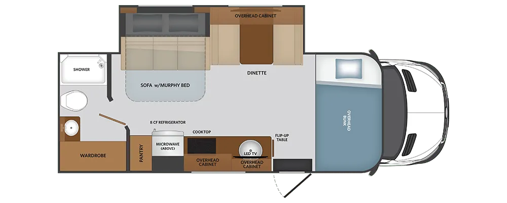 Fleetwood Insight 25M floor plan