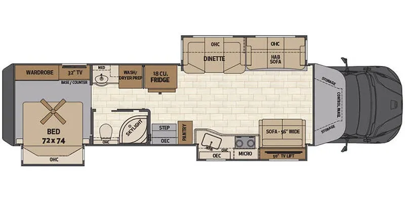 Renegade RV Verona LE 40LTS floor plan