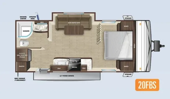Highland Ridge Open Range Conventional 20FBS floor plan