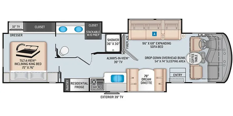2020 Thor Motor Coach Challenger 37YT floor plan
