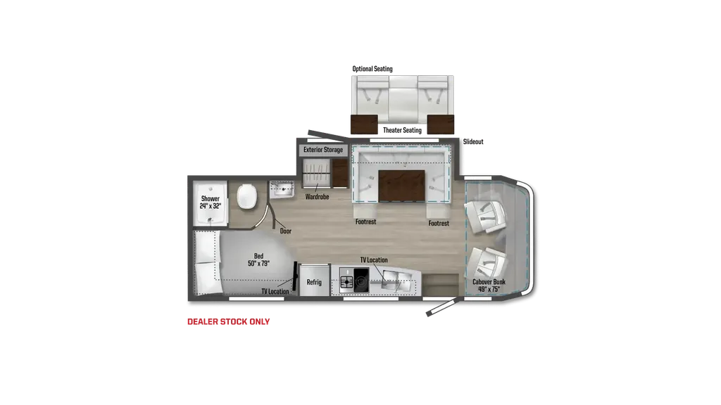 2026 Winnebago View 24J floor plan