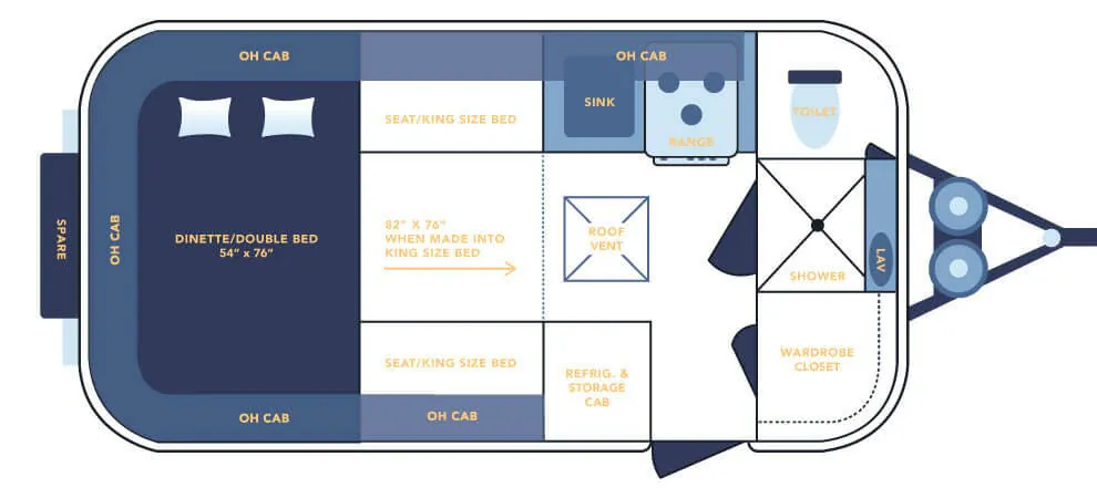 Casita Liberty DELUXE floor plan