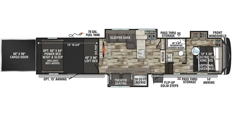 K-Z Venom V4114TK floor plan
