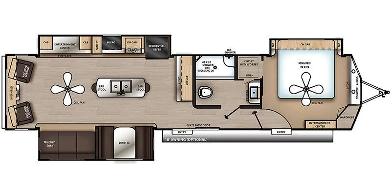 Coachmen Catalina Destination 39RLTS floor plan
