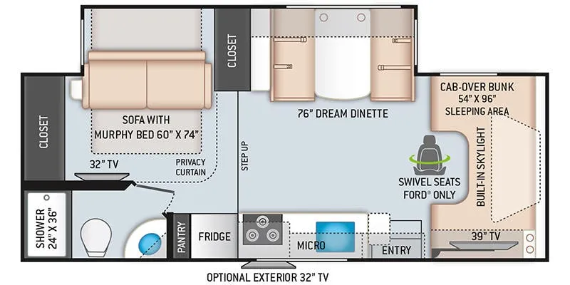 Thor Motor Coach Quantum LC LC27 floor plan