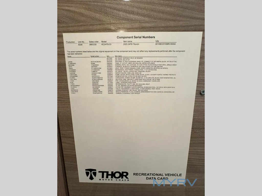 2023 Thor Motor Coach Tiburon 24FB, Photos photo 22