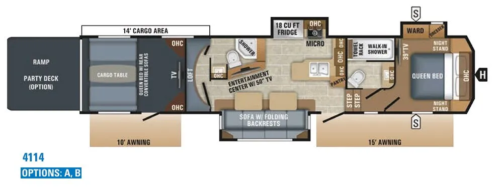 Jayco Seismic 4114 floor plan