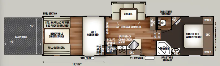 Forest River Cherokee Wolf Pack 285PACK13 floor plan
