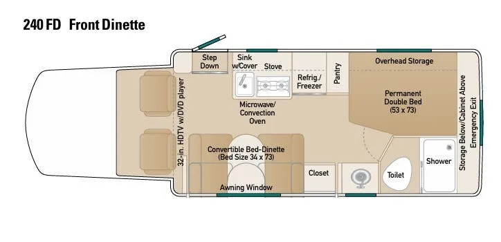 Coach House Platinum II 240 FD floor plan
